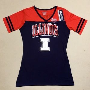 University of Illinois - Juniors V-neck Tee 🧡💙